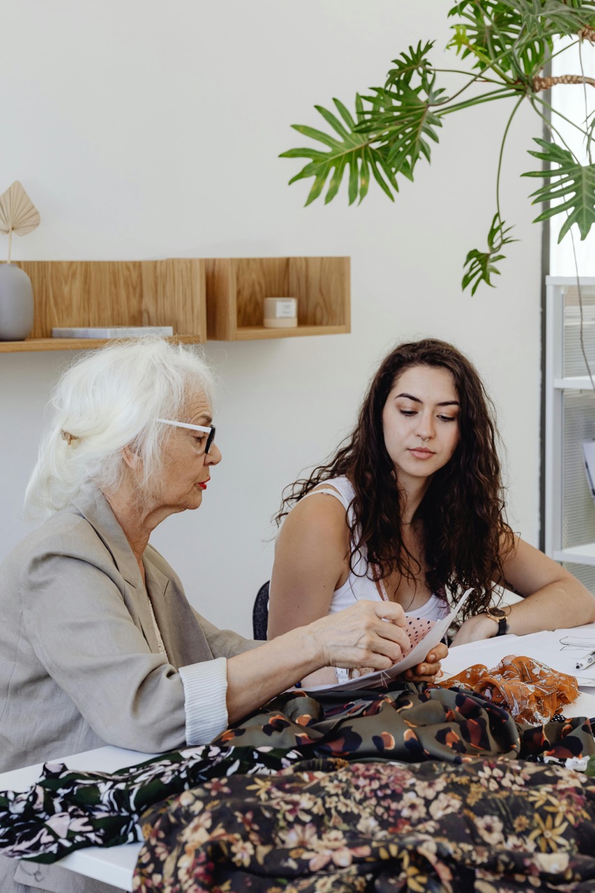 Woman with grand mother discovering options for Guardianship Lawyers